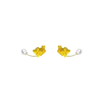 JKEM 925 Sterling Silver Needle Stud Earrings Women's