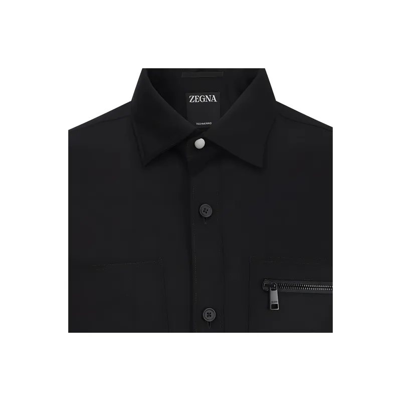 Ermenegildo Zegna Buttoned Long Sleeved Overshirt-2