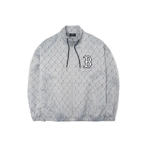 MLB Boston Red Sox Jackets Men Light Gray