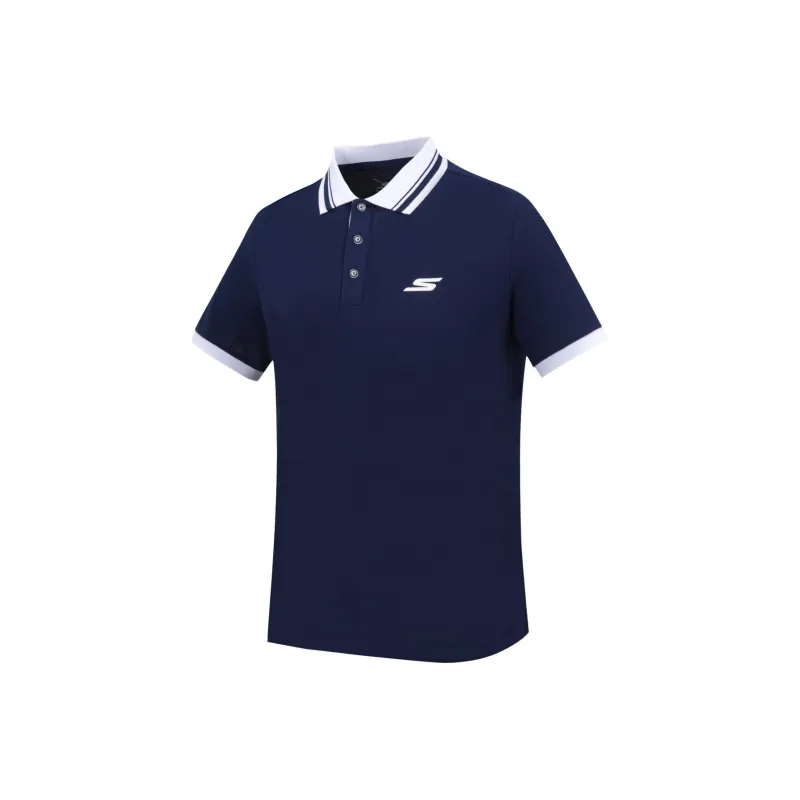 Skechers Polo Shirt Men's Indigo Blue-0