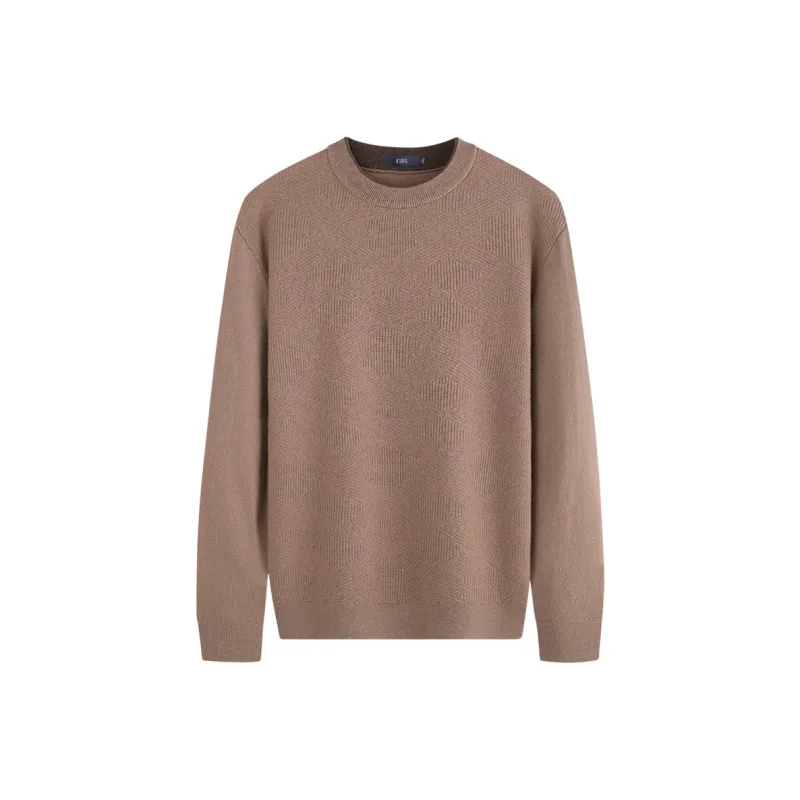 FIRS Sweater Men's Light Brown Coffee-0