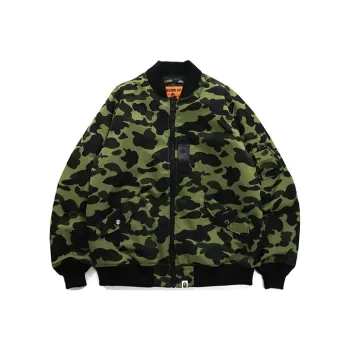 A BATHING APE 1st Camo Nylon Twill MA 1