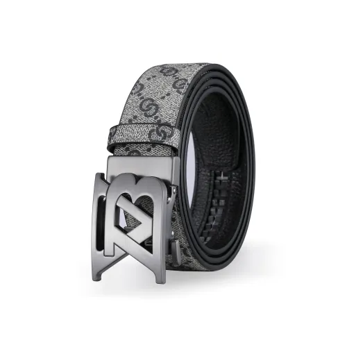 FORTEI Boyfriend, Cow Leather Belts Men's Vintage Blue Width 3.5cm Gift Box Set