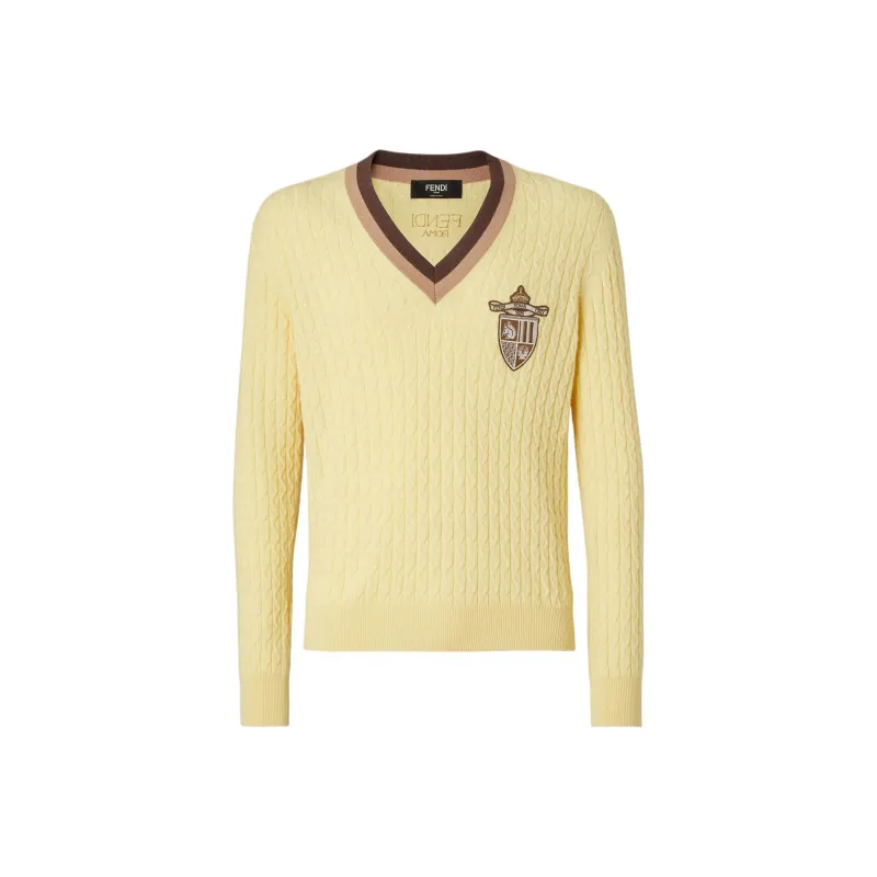 FENDI Sweaters Men Yellow-0