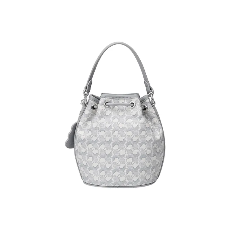 NUCELLE Artificial Leather Bucket Bag, Underarm Shoulder Bag, Crossbody Bag, Handbag Trumpets Women's Multicolor-19