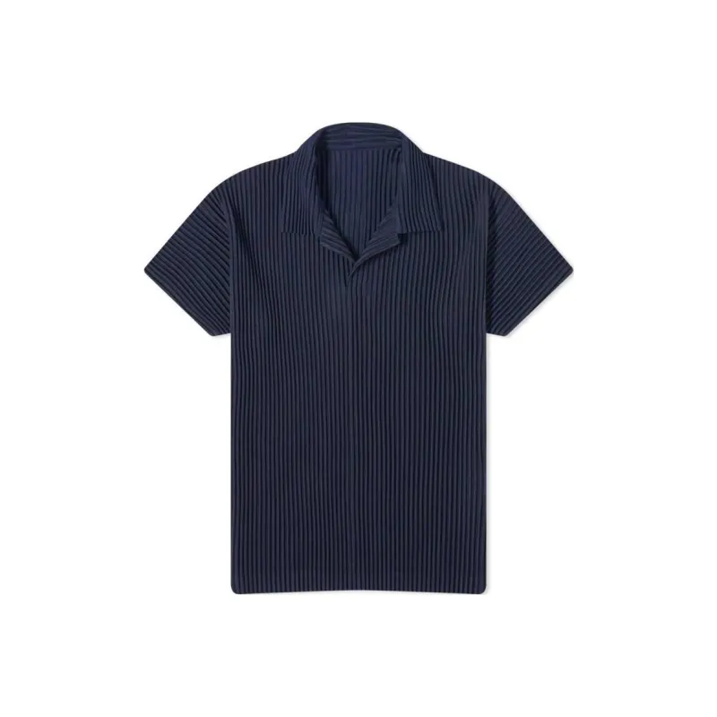 ISSEY MIYAKE Polo Shirt Men Marine Blue-0