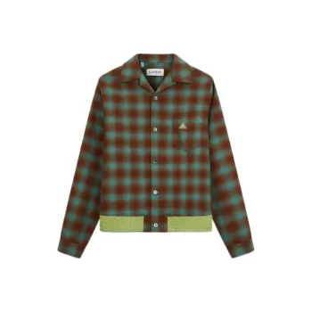 Lanvin Jackets Men Dark Green