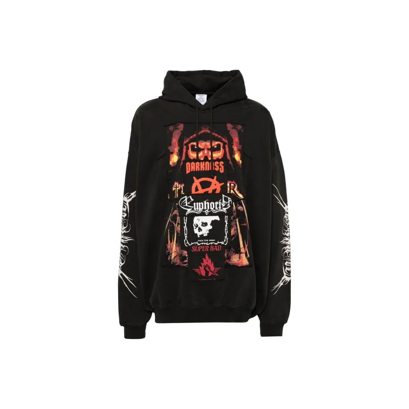 Vetements Patched Metal Hoodie-0
