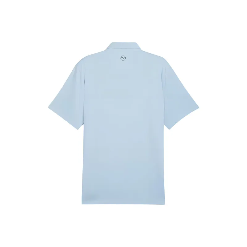 PUMA MATT Brigade Golf Polo Shirt Men's Silver Sky Gray-1