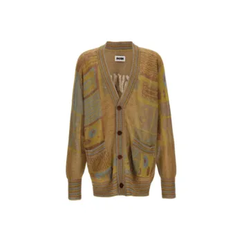 Magliano Grampa Jacquard Logo Detailed Cardigan