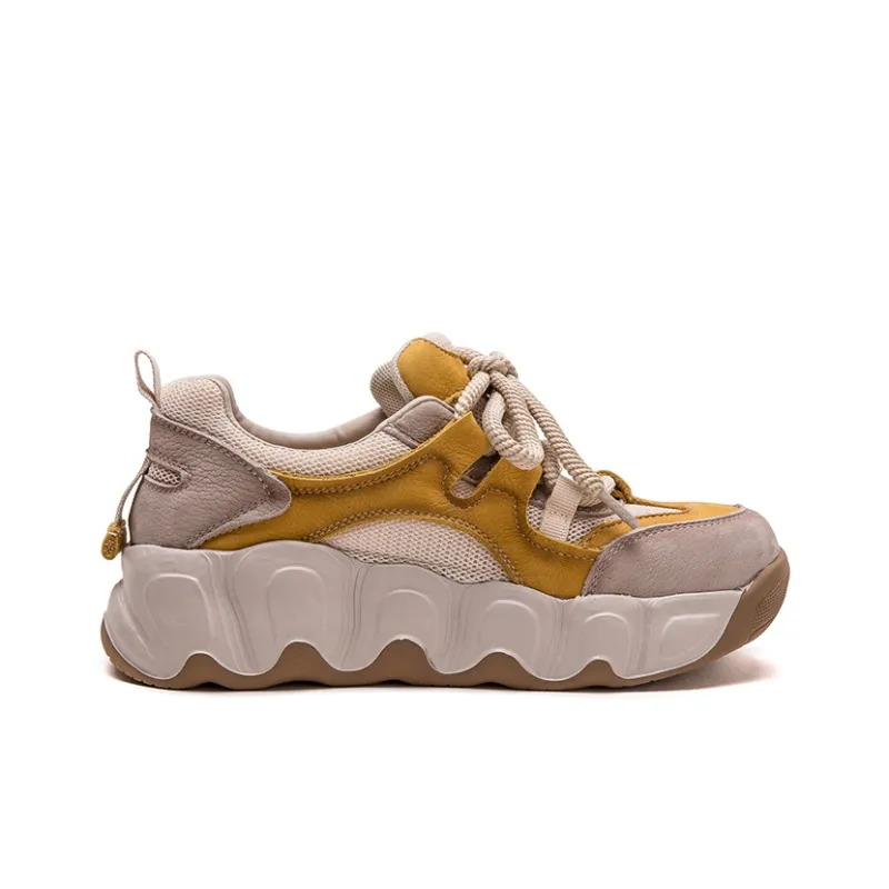 Chibang Height Increasing Lightweight Low Top Chunky Sneakers Women's-3