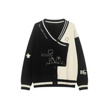 Bosieagender Sweater Unisex Black White