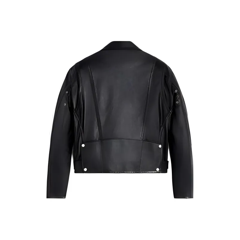 GUCCI Leather Jacket Men's Black-1