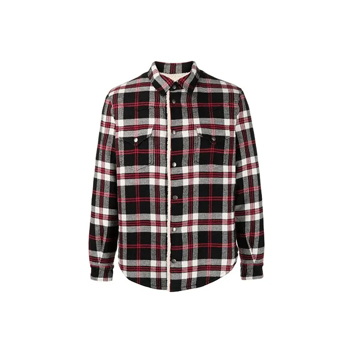 SAINT LAURENT Checked Vintage Sherling Shirt-0