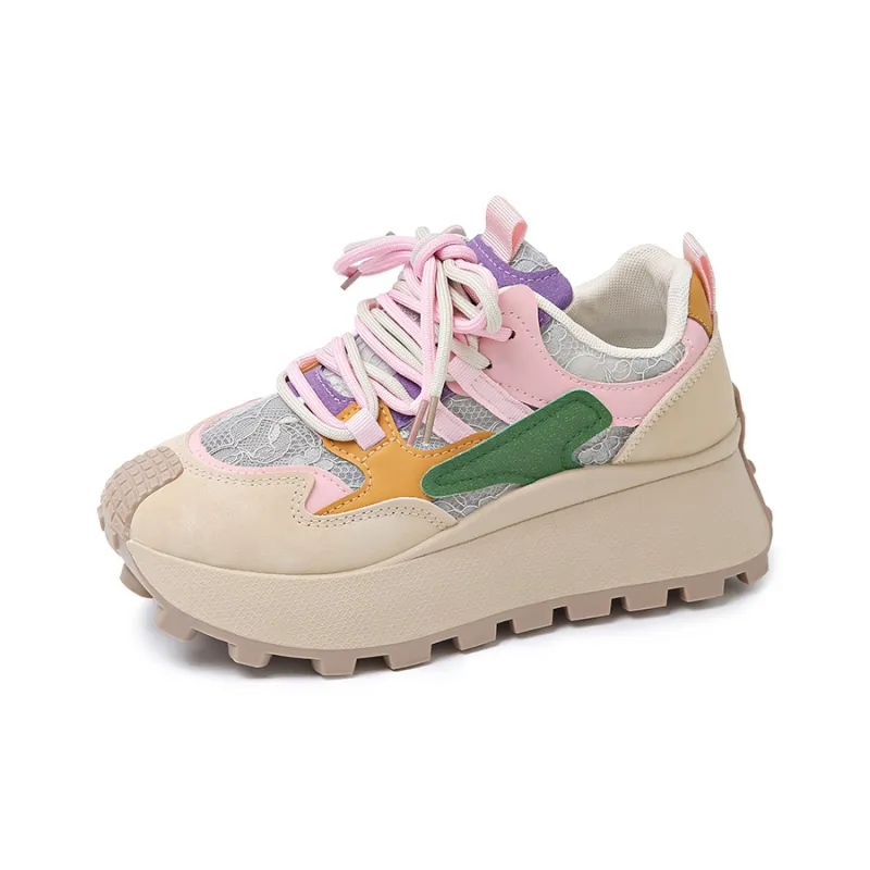 Boogie Bear Height Increasing Low Top Chunky Sneakers Women's-3