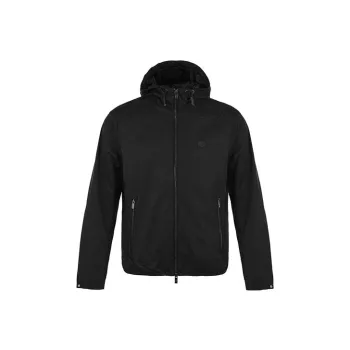 EMPORIO ARMANI Hooded Water repellent Nylon Blouson With Logo Patch