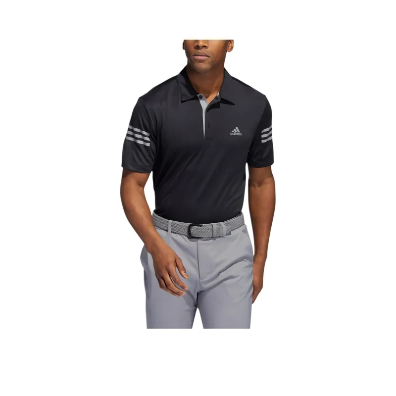 Adidas 3 STRIPES POLO SHIRT Polo Shirt Men Black/Gray-0