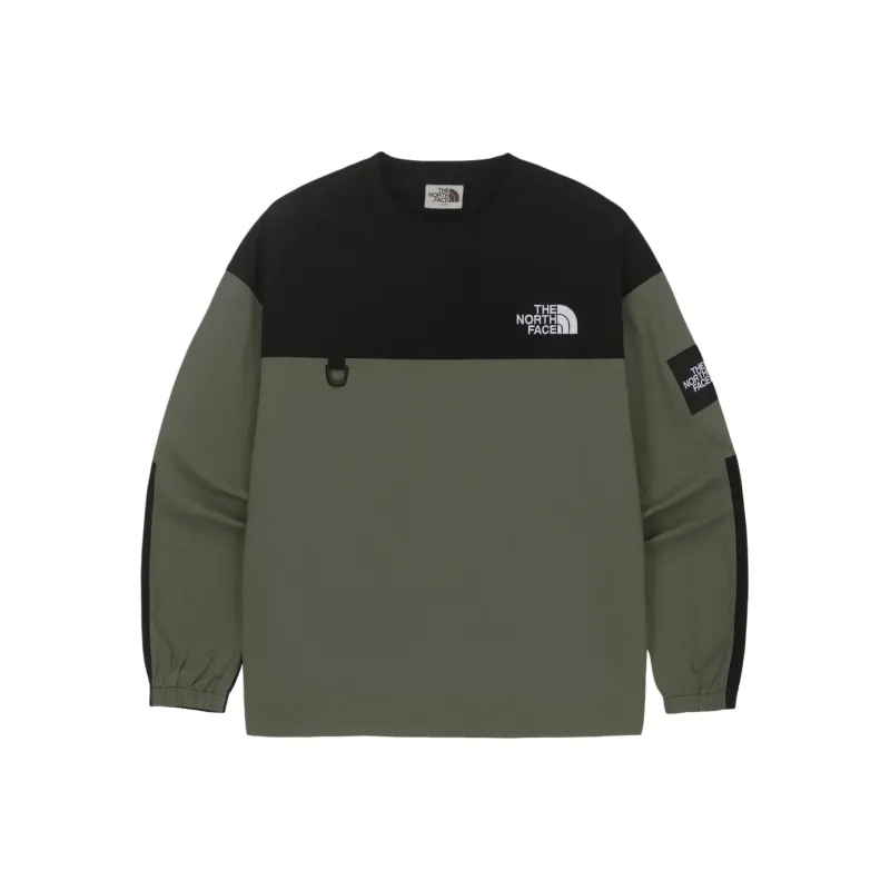 THE NORTH FACE Albany Crewneck Army Green Unisex Korea Version-0