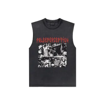 False Perception Tank Tops Unisex Washed Black