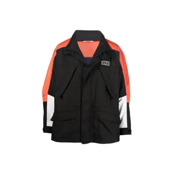 Valentino Jackets Men Black Red