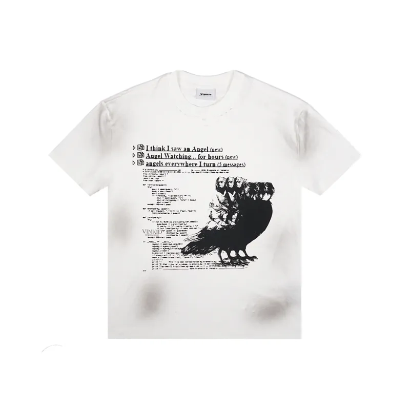 VINKID ORGANIZATION T Shirt Unisex White-0