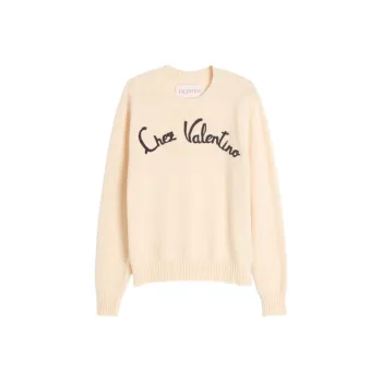 Valentino Chez Valentino Embroidered Crewneck Jumper