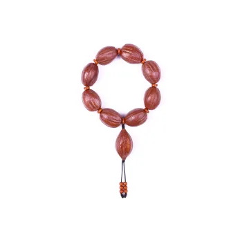 ZHOUPAI Olive Pit Nucleus Carved Beaded Bracelet Unisex