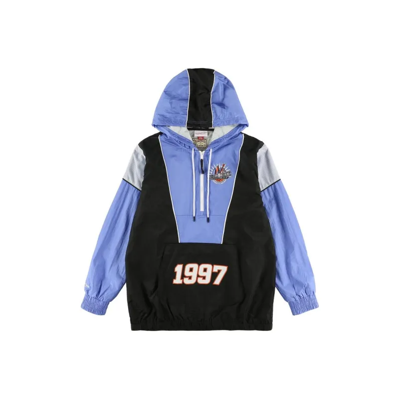 Mitchell & Ness X Nba Hardwood Classics 1997 All Star Weekend Highlight Reel Windbreaker Half Zip Jacket-0