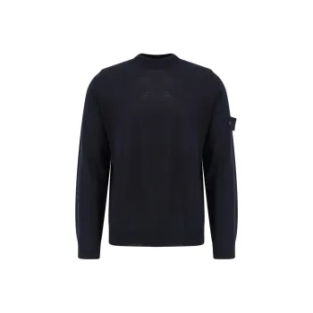 STONE ISLAND Logo Patch Crewneck Jumper