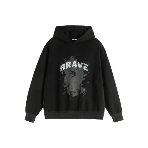 NARTALIY Sweatshirt Unisex Washed Black