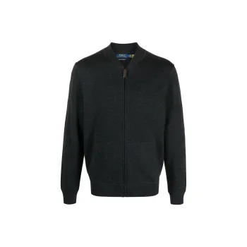 Polo Ralph Lauren Zip up Felted Wool Jumper