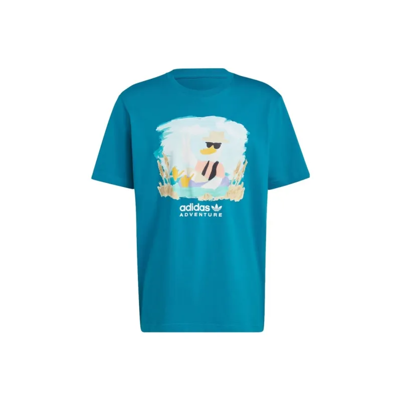 Adidas Originals T Shirt Men's Water Duck Green-0