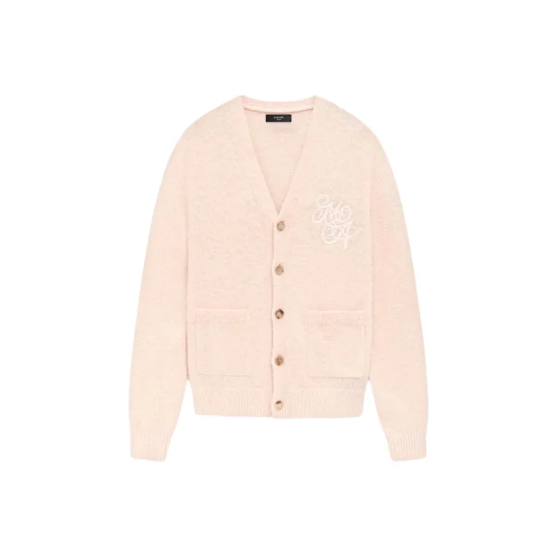 AMIRI Logo Embroidered Button Up Cardigan-0
