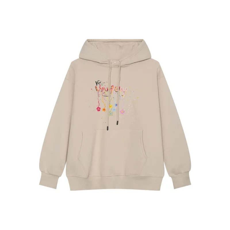 Voguo Relay Thickened And Fleece Lined Long Sleeved Sweatshirt Unisex-0