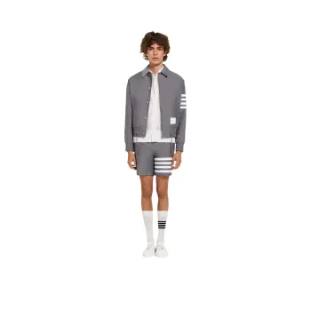 THOM BROWNE Jackets Men Gray