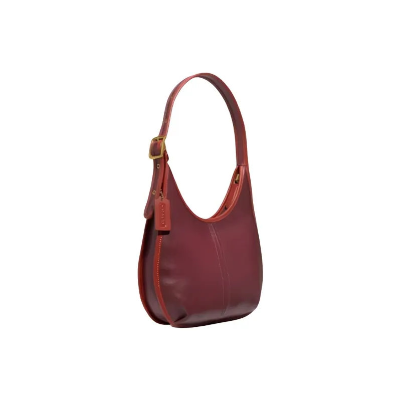 COACH Ergo Glove Tanning Shoulder Bag Handbags Shoulder Bags Medium Size Women's Burgundy-1