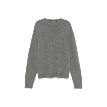 PALM ANGELS Curved logo Sweater