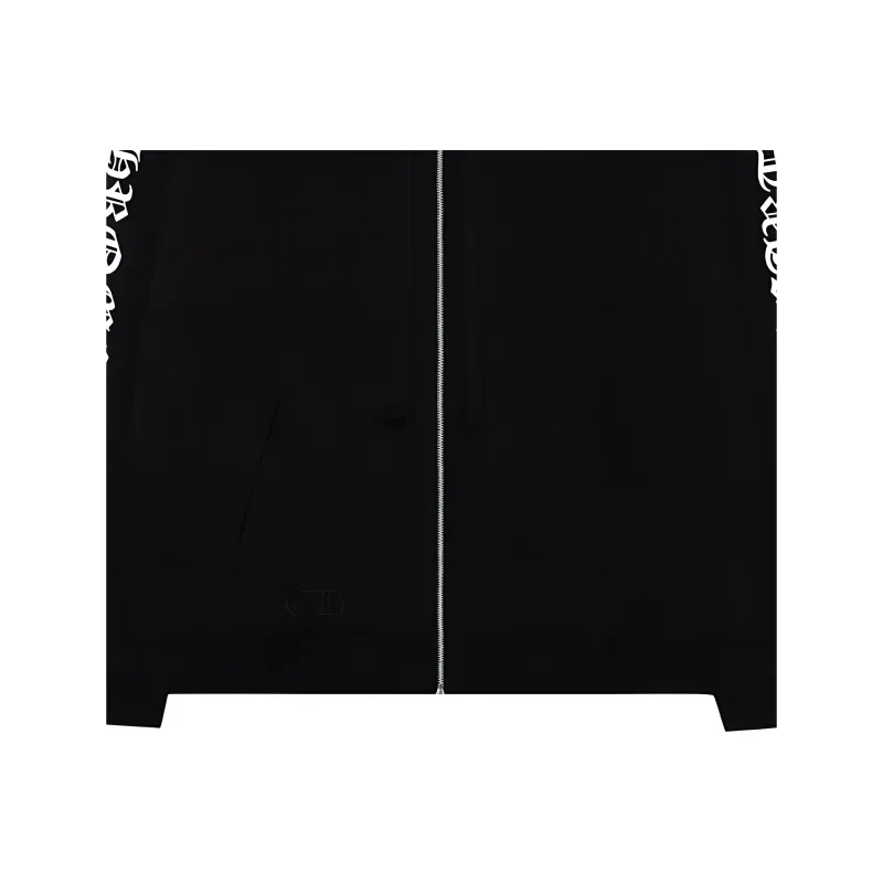 Chrome Hearts Eye Chart Dagger Zip Up Hoodie-2