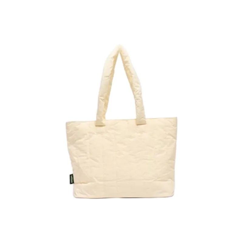Three Blessings Fabric Tote Bag, Shopping Bag, Shoulder Bag Medium Size Women's Black/White-6