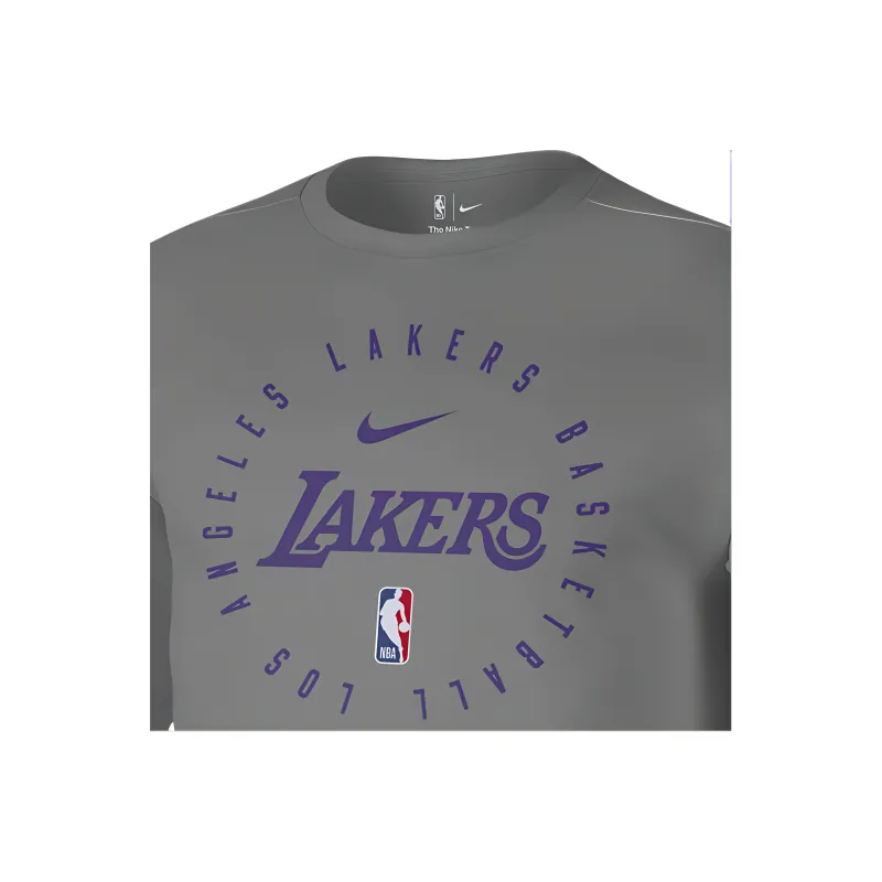 Nike Los Angeles Lakers Men's Nike Dri FIT Nba Long Sleeve T Shirt-2