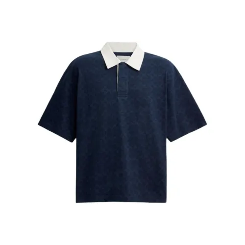 COACH Polo Shirt Men's Marine Blue