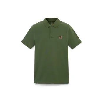 Timberland Polo Shirt Men's Black Forest Green