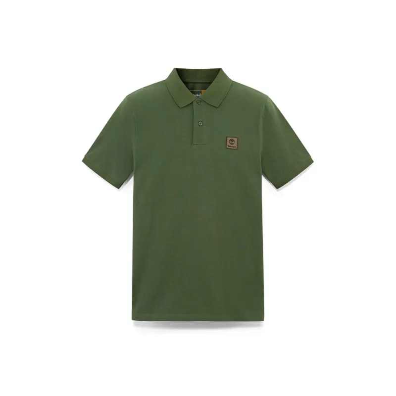 Timberland Polo Shirt Men's Black Forest Green-0