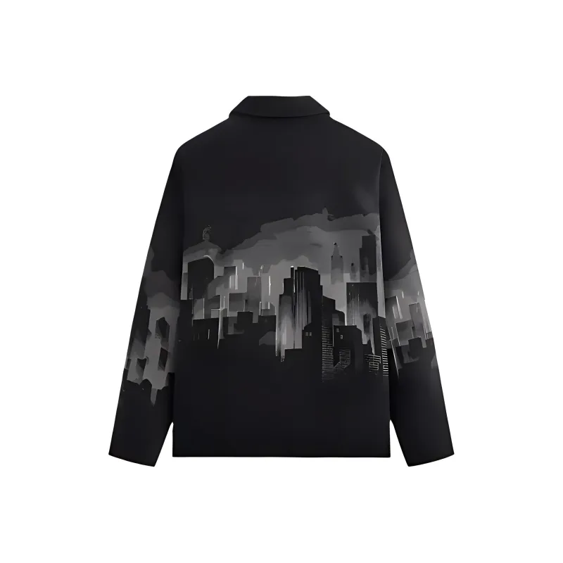 KITH X Batman Signal Tapestry Coaches Jacket-1