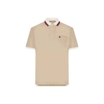 GUCCI FW23 Polo Shirt Men's Beige