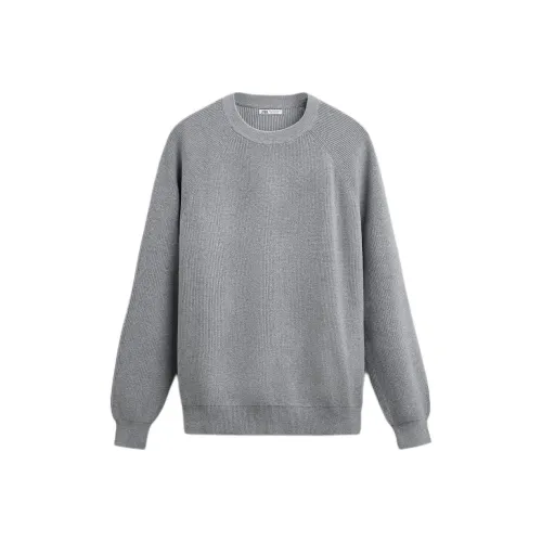 ZARA Knitwear Men's Zebra Print Gray