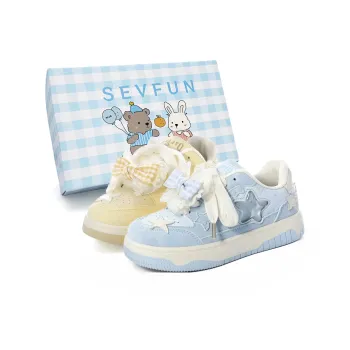 7 SEVFUN Low Top Skateboard Shoes Women's Box