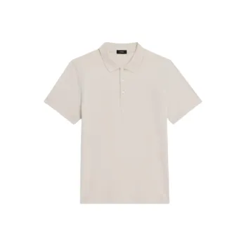THEORY Polo Shirts Men Ecru