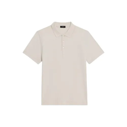 THEORY Polo Shirts Men Ecru