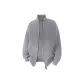 [Knitted Fabric Cardigan]Light Gray (Solid Color)